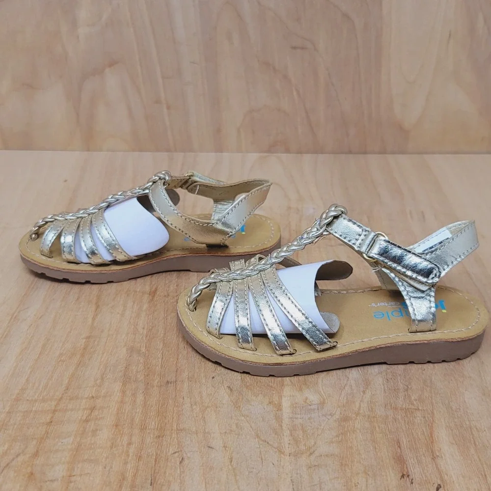 Sandals By Carters Toddler Size 7 Gold FREYA Style Eur 23